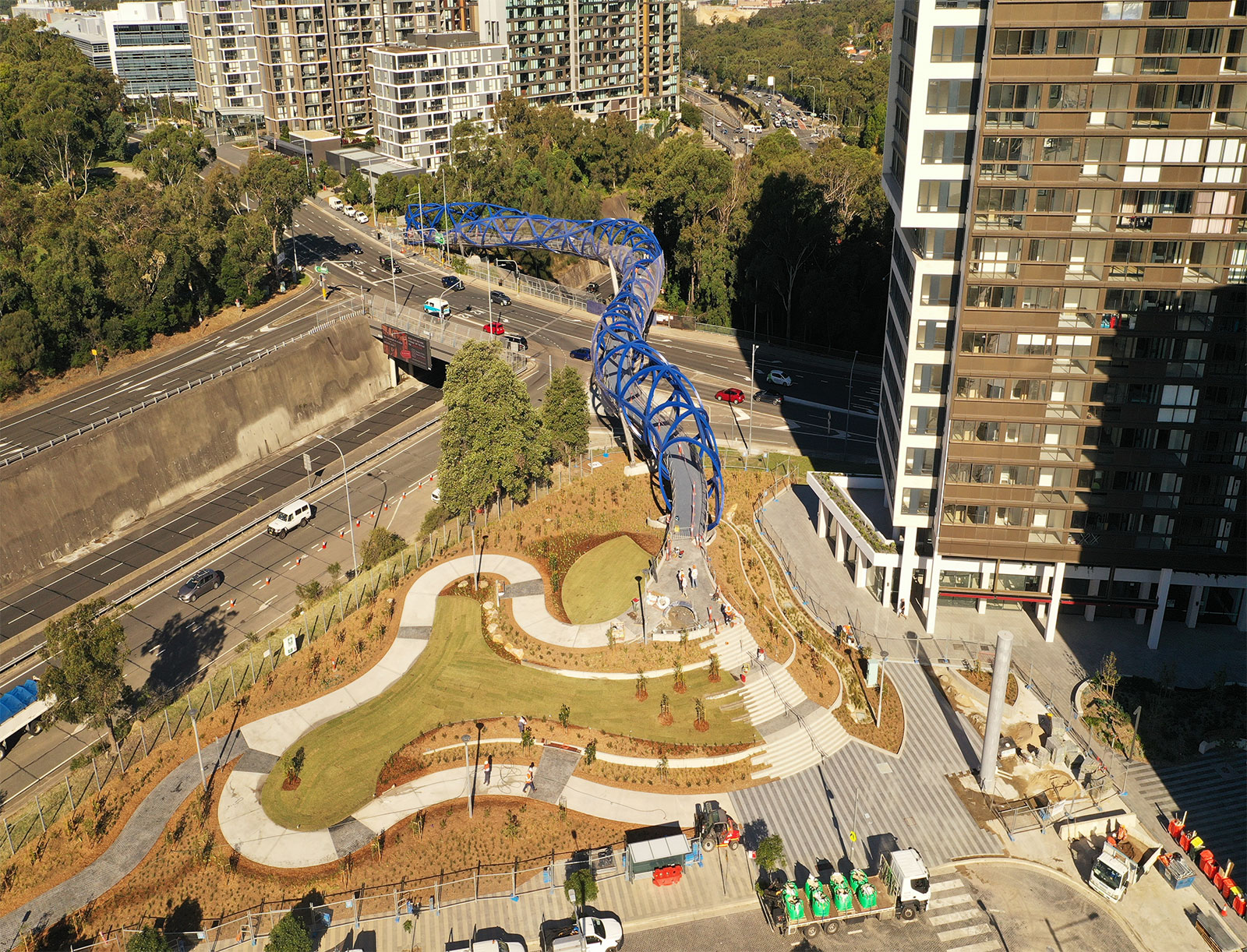 "Lachlan Line’s bridge" Very easy to pronounce yet very hard to build.